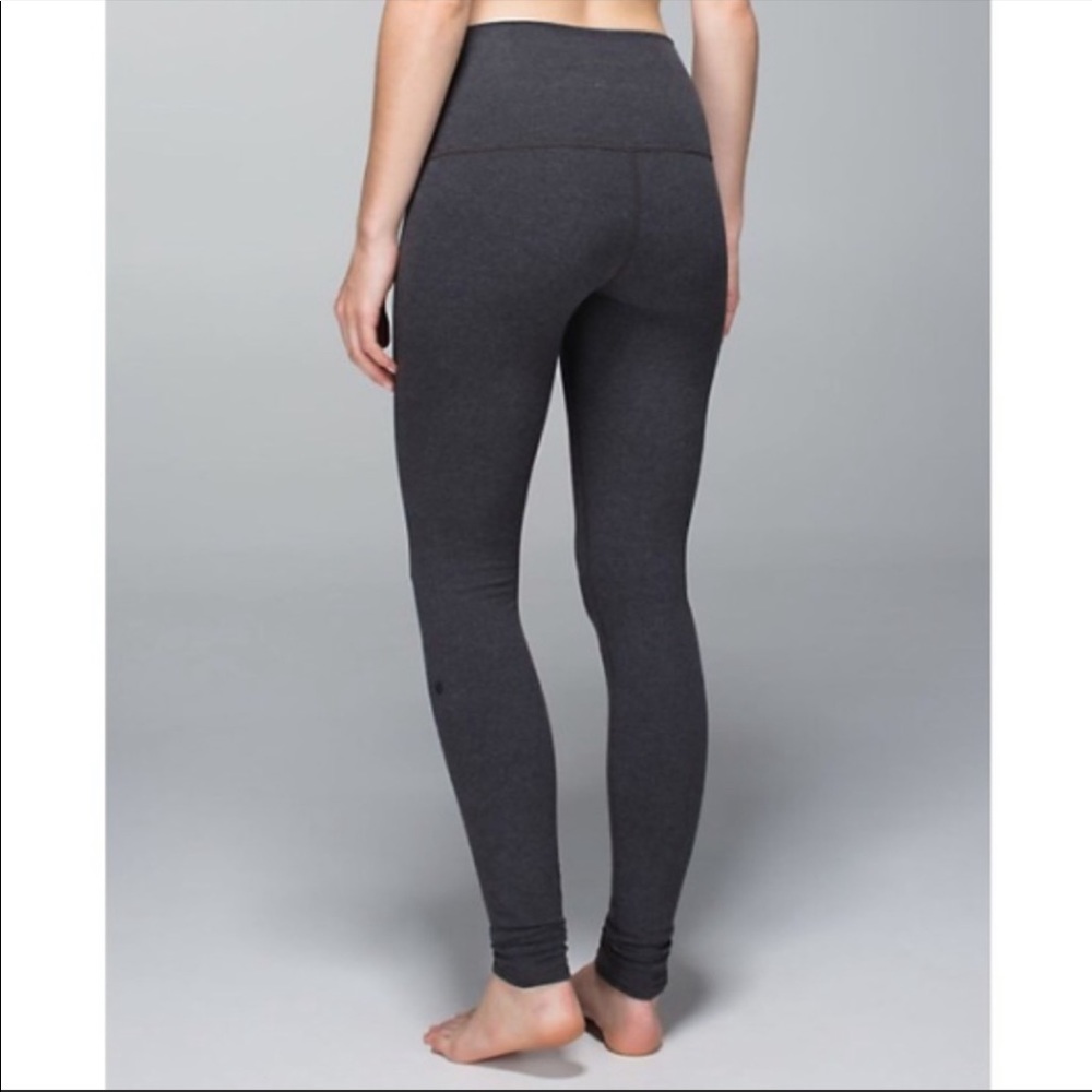 Dark Grey Cotton Lululemon Leggings